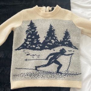 J.Crew ski sweater 100% wool vintage